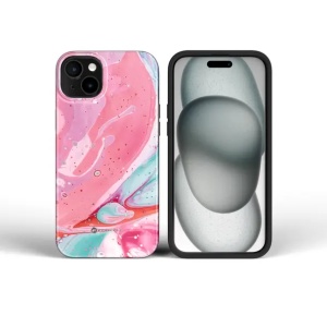 Case for iPhone 15 Forcell F-Protect Mirage compatible with Magsafe Military Drop-Test pink marble - Img 4