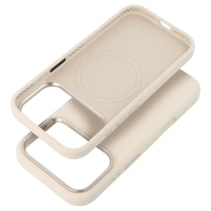 Case for iPhone 17 Pro Max Forcell F-Protect Frame Premium compatible with Magsafe antique white - Img 3