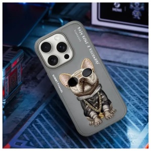 NIMMY case GLASSES COOL DOG for IPHONE 16 Pro Max gray - Img 2
