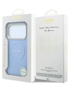 Original Guess Case за 17 Pro Max съвместим с MagSafe, sky blue - Img 8