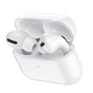 Бели безжични слушалки BOROFONE TWS Bluetooth Earphones с дълга работа на батерията