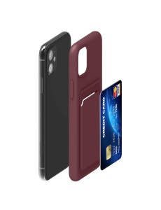 Бургунди калъф Card Case за Samsung A16