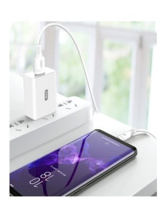 Зарядно XO L63 15W 2 4A QC3 Type C кабел за бърз пренос на данни