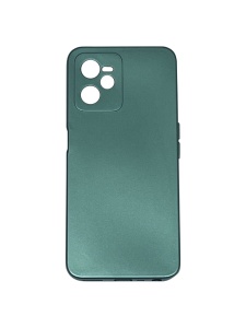 Зелен калъф Poly с велур отвътре за Realme C35