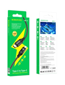 Кабел Borofone BX56 Type C към Type C PD 60W с дължина 1 5 метра