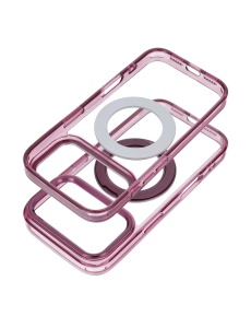 Кейс Frame Circle Stand за iPhone 18 Pro Max, съвместим с MagSafe – вишна - Img 2