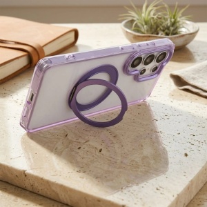 Кейс Frame Circle Stand за Samsung Galaxy S26, съвместим с MagSafe – лилав - Img 7