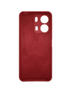 Нежен червен гръб Poly с велур отвътре за Xiaomi Redmi 13C