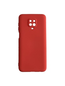 Нежен червен калъф Poly с велур отвътре за Xiaomi Redmi Note 9S