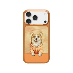 Оранжев Гръб с корги "Nimmy Case" за iPhone 17 Pro Max