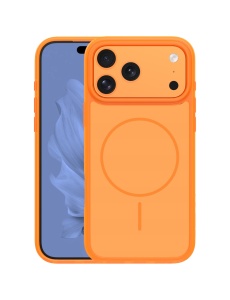 Оранжев Гръб Frame Thin Mag Case Mag Safe за iPhone 17 Pro