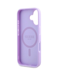 Оригинален лилав кейс MagSafe Guess за IPHONE 16 Plus