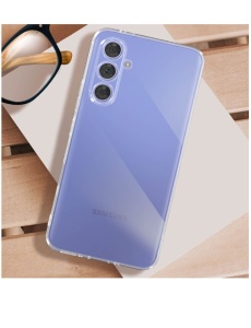 Оригинален прозрачен силиконов кейс 2 мм в опаковка за Samsung A54