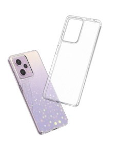 Оригинален прозрачен силиконов калъф 2 мм в опаковка за Xiaomi Redmi Note 12 Pro