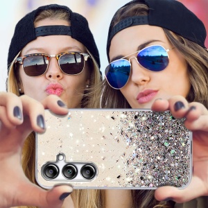 Полупрозрачен силиконов кейс BRILIANT за Samsung A15