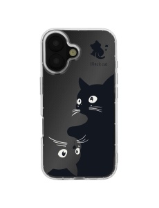 Прозрачен гръб с принт на котки Ultra Trendy Cat Case за iPhone 17