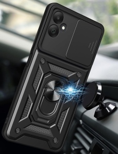 Противоударен черен кейс Camera Cover за Samsung A05