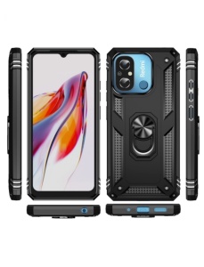 Противоударен черен кейс Zore за Xiaomi Redmi 12C