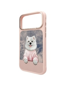 Розов Гръб със самоед "Nimmy Case" за iPhone 17 Pro - Img 3