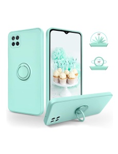 Светло Зелен Гръб Ring Silicone Venus за Samsung A22 5G