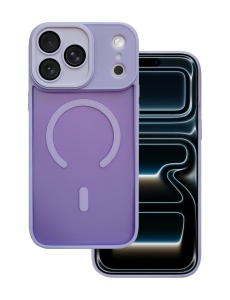 Светло Лилав Mag Safe с предпазно стъкло на камерата за iPhone 17 Pro Max