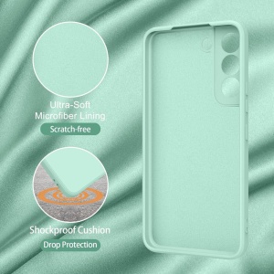 Светло Син калъф с Велур Poly за Samsung S22