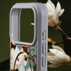 Сив гръб с декупаж и MagSafe "Golden Autumn" за iPhone 18 Pro Max - Img 7