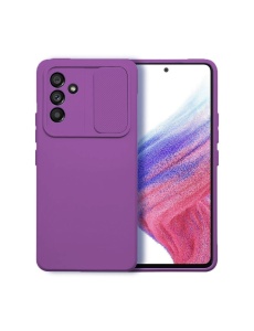 Силиконов кейс CAMSHIELD лилав за Samsung A14