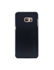 Силиконов Гръб iJelly в черен цвят за Samsung S7 Edge