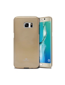 Силиконов Гръб Jelly Case в златно за Samsung S6