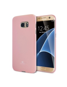 Силиконов Гръб Jelly Case в розово за Samsung S7 Edge