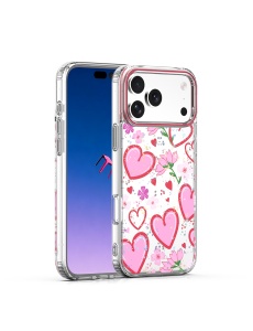 Силиконов кейс Ultra Trendy Love Case Тип 1 за iPhone 17 Pro Max със защита от удари и надрасквания