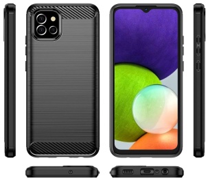 Силикон калъф Carbon за Samsung A03