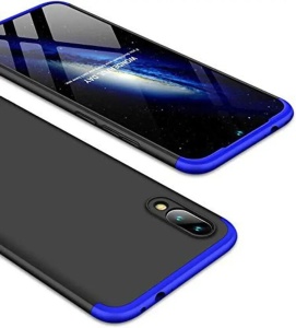 Син Обгръщащ Пластмасов калъф от 3 части за Samsung Galaxy A40