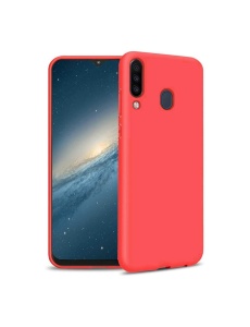 Тъмно Розов силиконов гръб POLY за Samsung A20s