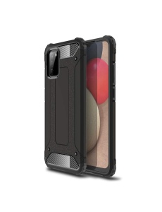 Удароустойчив черен калъф Bronya за Samsung Galaxy A03s