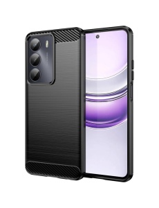 Черен калъф Toptel Carbon за Realme 14X V60 Pro