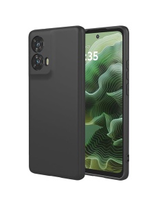 Черен силиконов гръб POLY за Moto G35
