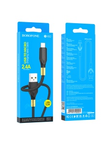 Borofone BX 92 USB to Micro 1 метър черен