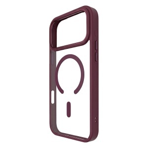 Color Clear Mag case for iPhone 18 Pro Max, череша - Img 2