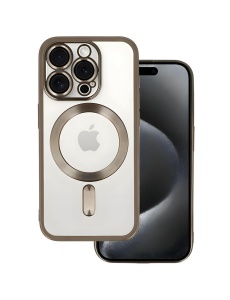 Electro Mag гръб с вграден протектор за камерата и титаниево сив кант за iPhone 16 Pro