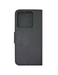 Kалъф тефтер черен FANCY за Xiaomi Redmi Note 13 Pro 5G с място за карти и банкноти