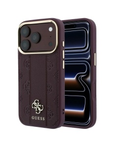 Original Guess Case за 17 Pro съвместим с MagSafe, burgundy - Img 1