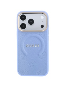Original Guess Case за 18 Pro Max съвместим с MagSafe, sky blue - Img 3