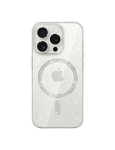 Бял кейс Gliter MagSafe за iPhone 12 Pro