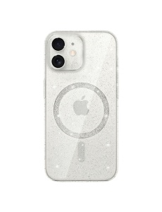 Бял гръб Gliter MagSafe за iPhone 12