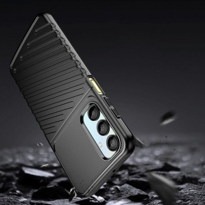 Висококачествен черен кейс Thunder за Samsung A14