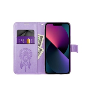 Дамски калъф тефтер MEZZO лилав за Samsung A54 за защита на дисплея и гърба