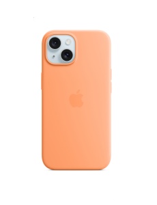 Елегантен Оригинален Калъф за iPhone 15 Портокалово оранжево