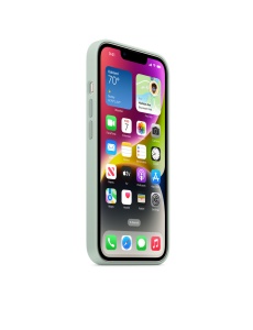 Елегантен тъмно ментов Оригинален гръб за iPhone 14
